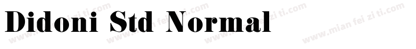 Didoni Std Normal字体转换